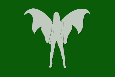 Angel Dark Green Long, par Xavier E. G. Dierick